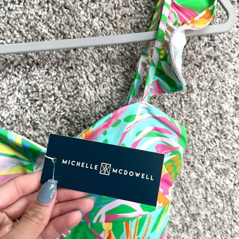 Michelle McDowell Swimsuit Women's M Aubrey In The Trees Green‎ One Piece NWT